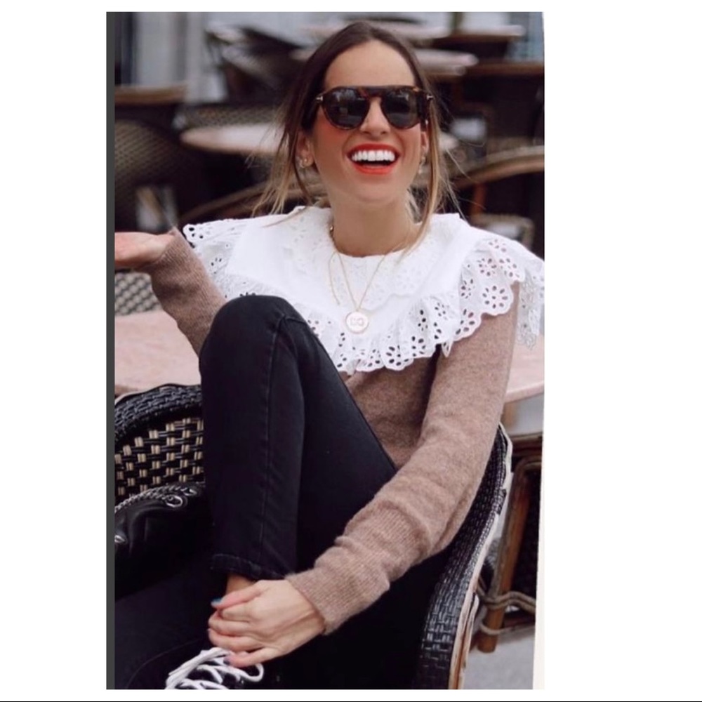 Zara Combination Wool Blend Sweater